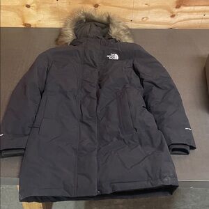 The North Face Black Ski & Snow Jacket with Fur Hood